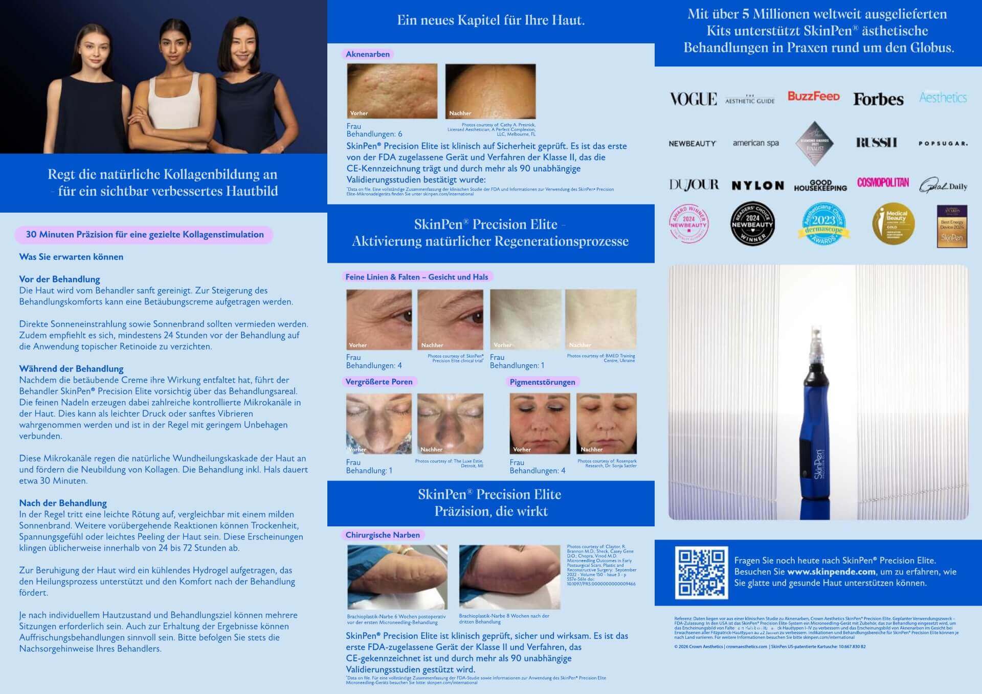 Cover der SkinPen Precision Elite Patientenbroschüre